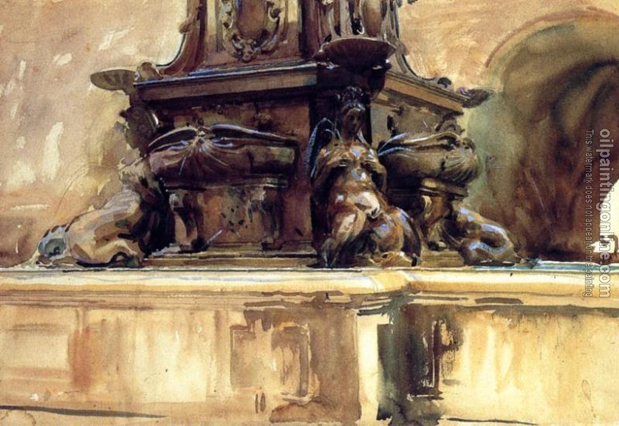 Sargent, John Singer - Bologna Fountain